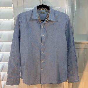Burberry Light Blue Button Down Shirt